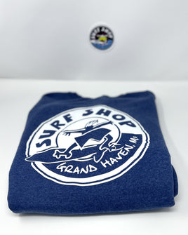 Surf Shop Crew Sweatshirt Heather blue