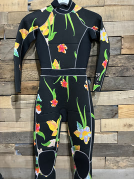 Roxy x Rowley Wetsuit True Black Flower 3/2