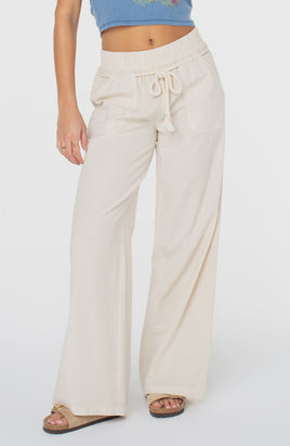 Roxy Paddle On Pant Solid (Pumice Stone Solid)