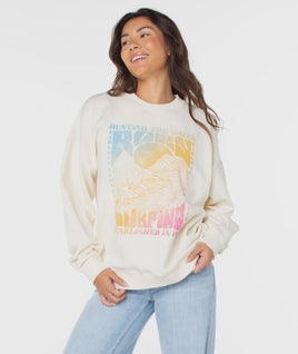 Roxy Lineup Oversized Crew (Cloud Dancer)