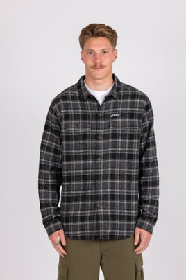 Rusty Six Bar Flannel (Black)