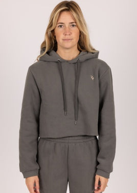 ALEXIA CROP HOODED FLEECE