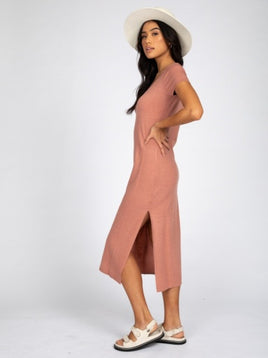 SUNDAY SS MIDI DRESS KNIT